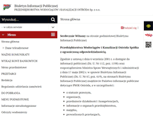 Tablet Screenshot of bip.pwik.ostroda.pl