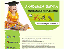 Tablet Screenshot of akademiasmyka.ostroda.pl
